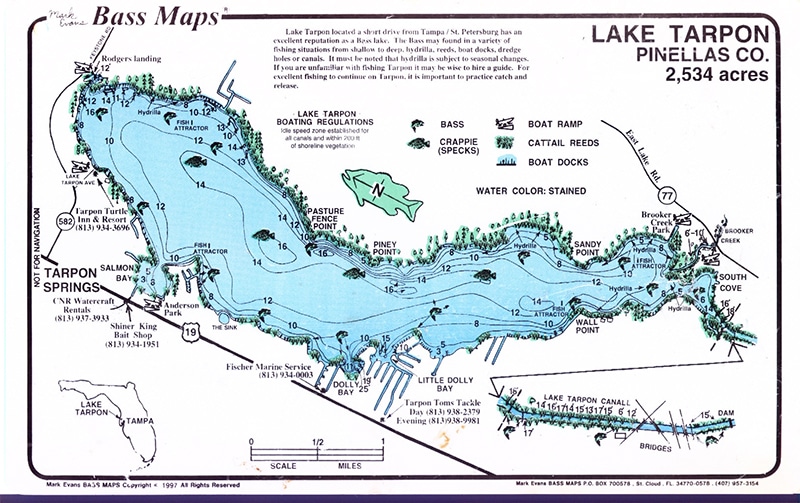 Lake Tarpon Bass Map
