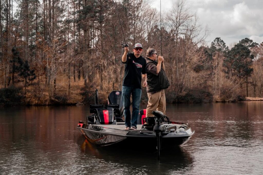 A scenic river in Alabama, ideal for fishing various species.