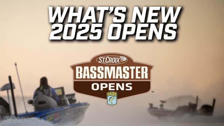 B.A.S.S. Anounces 2025 Bassmaster Opens Season